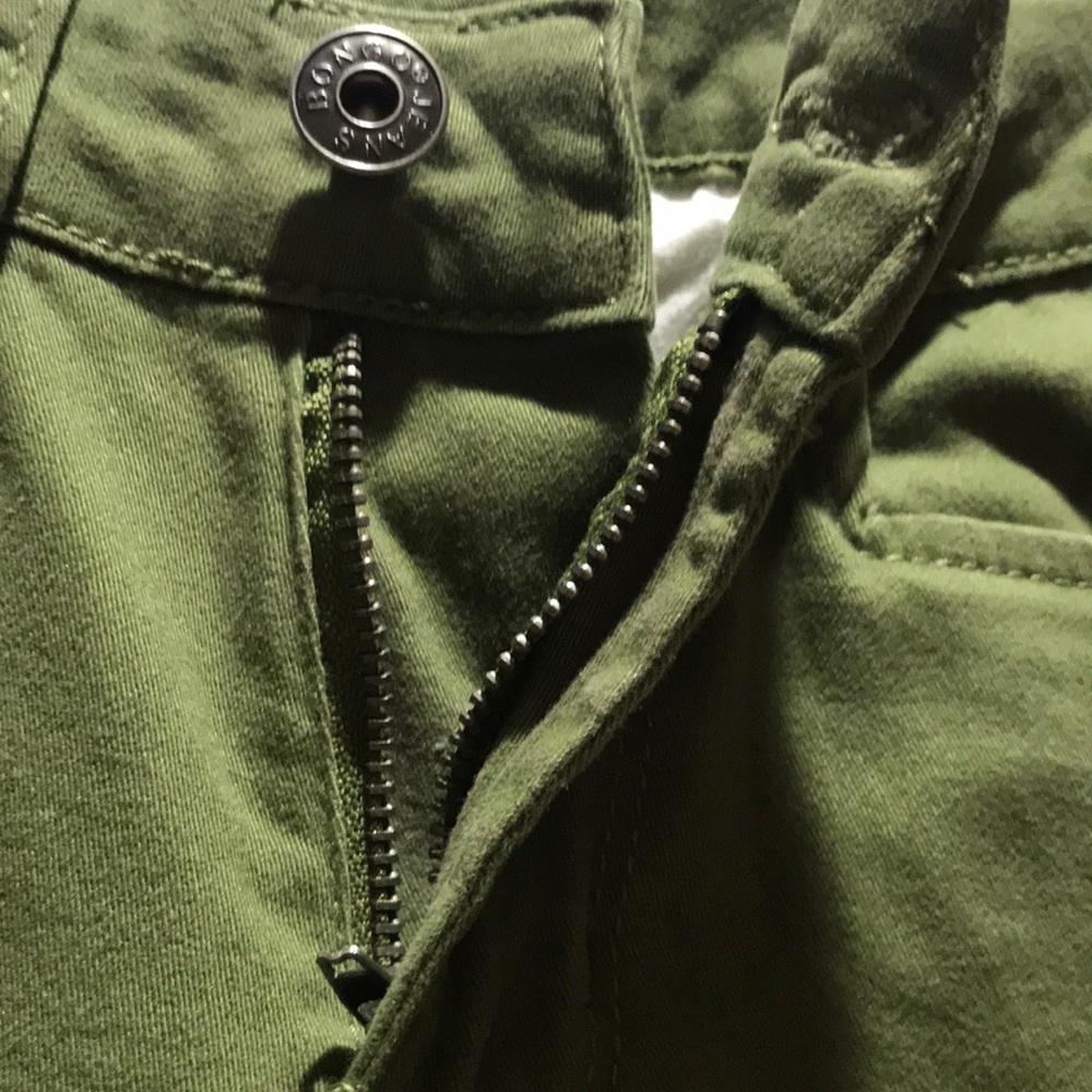 Bongo Green Skinny Pants Size 1 - Picture 5 of 10